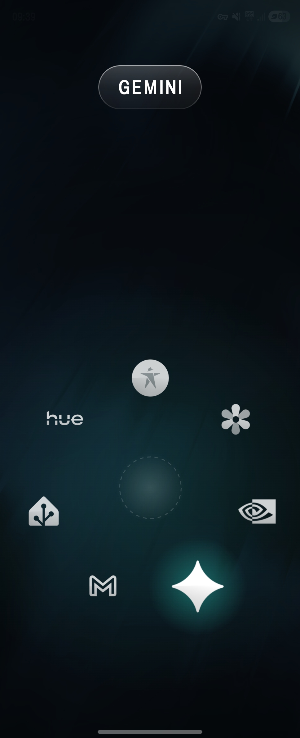 Glide Launcher Quick Access Wheel Interface on Android